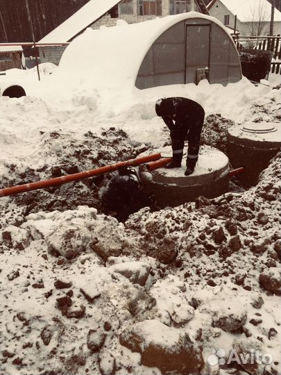 Канализация, обустройство скважин, замена насоса