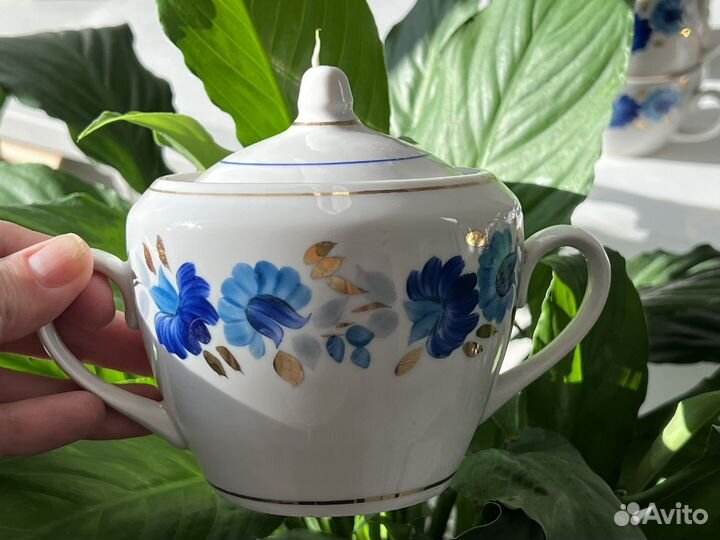 Сервиз чайный СССР Полонное Роспись