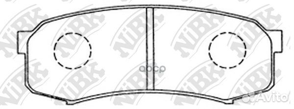 Колодки тормозные дисковые зад PN1243 NiBK