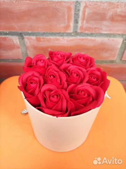 Букет из мыльных роз