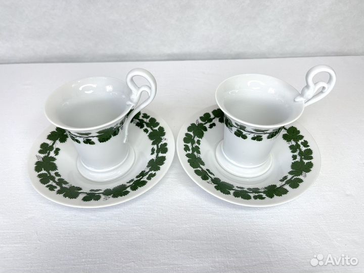 Фарфоровая кофейная пара Meissen