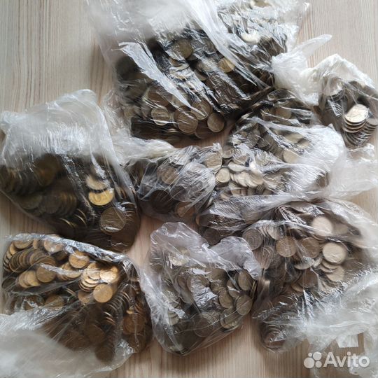 Монеты погодовка 1961 - 1993 года, 6.3 килограмма