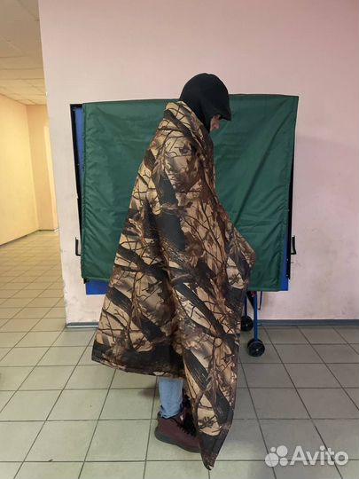 Плащ камуфляж защита от тепловизора