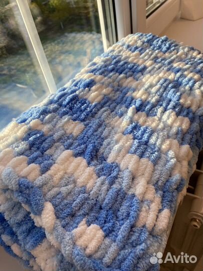 Плед детский вязаный ручная работа