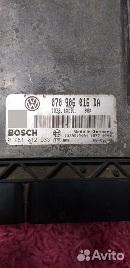 Блок управления двигателем volkswagen touareg