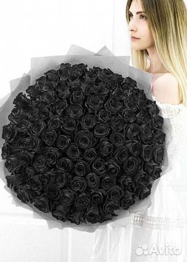 Чёрные розы Букеты доставка цветов