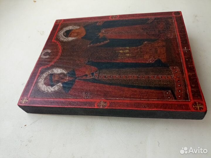 Икона Св. князь Петр и Св.княжна Феврония 18х15см