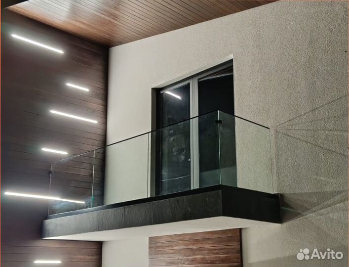 Ограждения для балконов (из стекла)