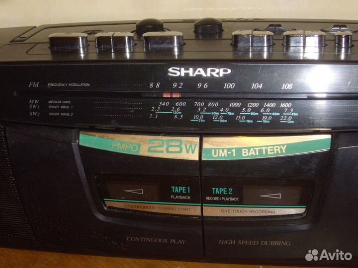 Магнитола Sharp WQ-286Z(BK)
