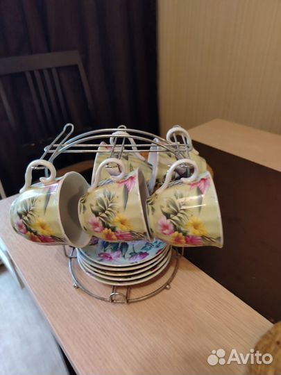Фарфоровая посуда СССР сервиз чайный лфз
