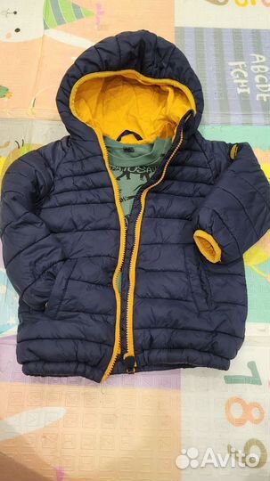 Куртка тёплая 92 Вещи пакетом на мальчика 86-92