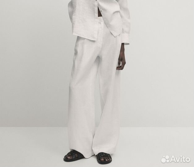 Massimo dutti оригинал новые брюки лен