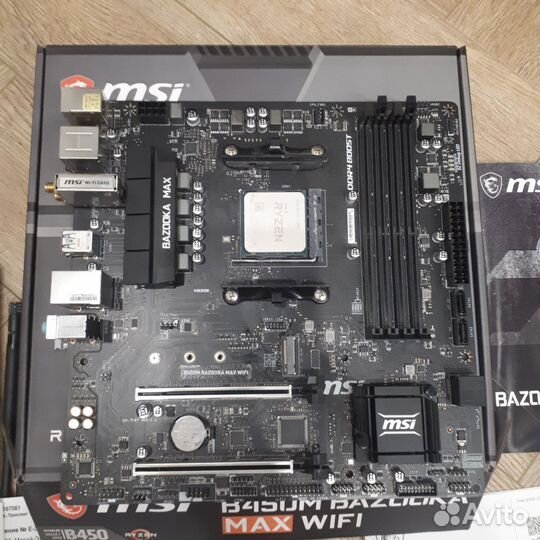 Материнская плата msi b450m и ryzen 3 3100