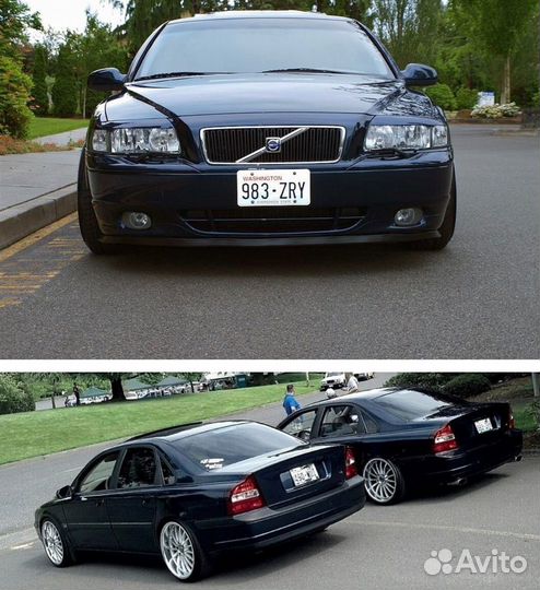 Юбка бампера переднего Volvo S80 1998-2003
