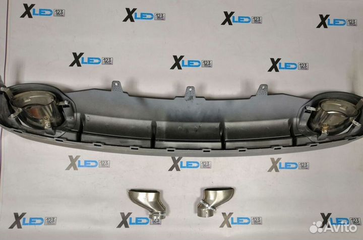 Юбка заднего бампера Audi A6 C7 a6c7 RS6 дорест