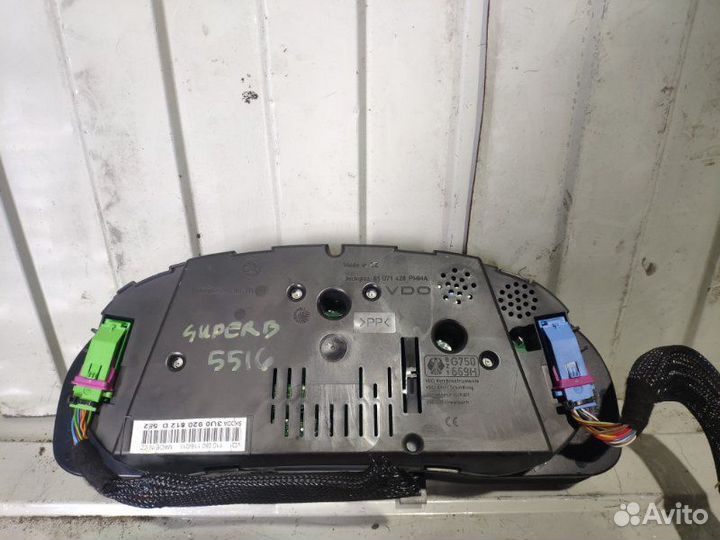 Панель приборов Щиток Skoda Superb седан