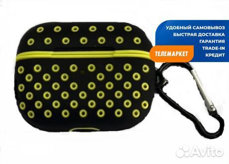 Силиконовый чехол для Apple AirPods Pro Black-Yell