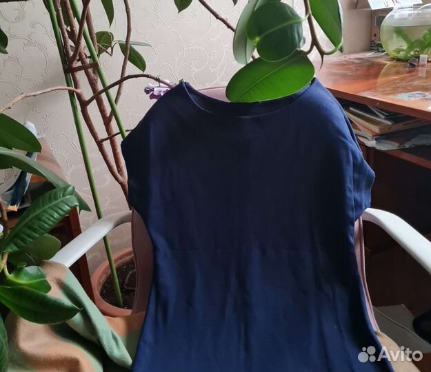 Школьное платье синее