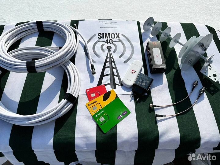 Компактный комплект усиления интернета с Wi-Fi для дачи и дома