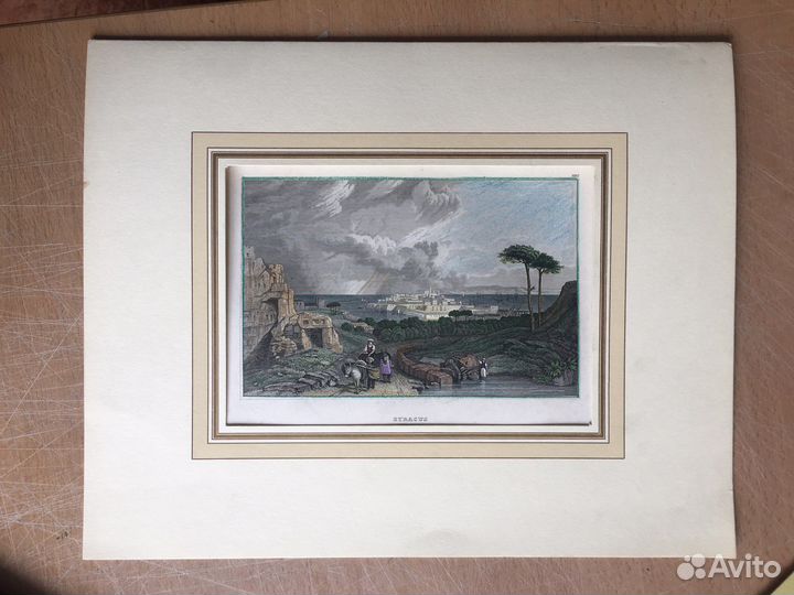 Сиракузы Антиквариат Гравюра