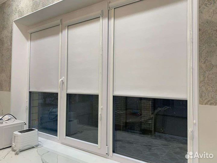 Рулонные шторы, день ночь