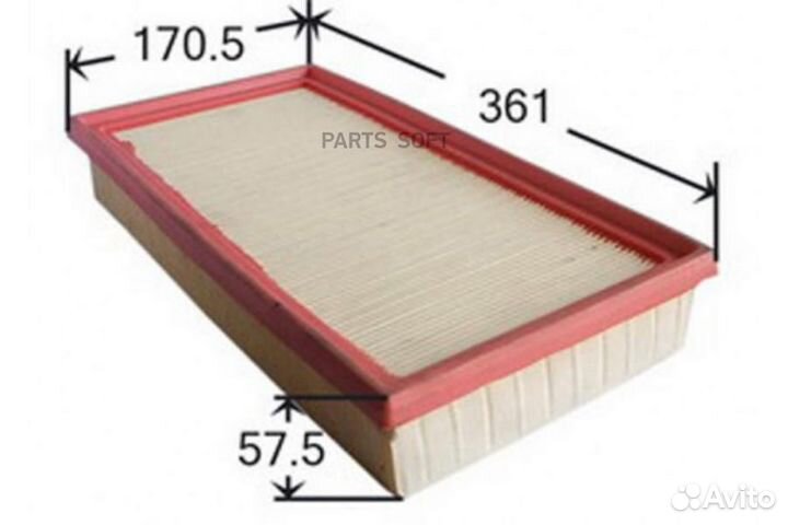 Azumi A14607 Фильтр воздушный