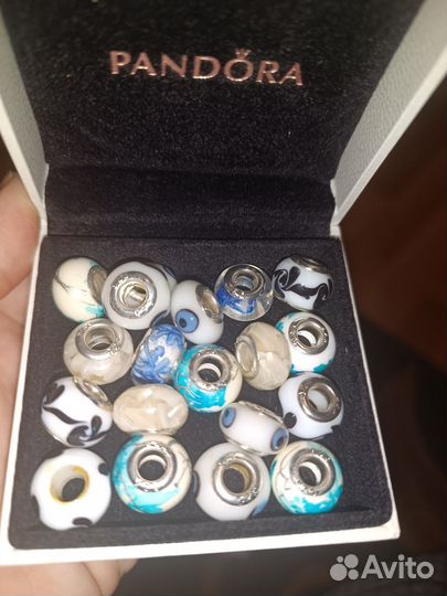 Шармы и браслет 925 пробы