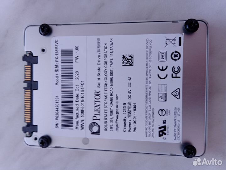 SSD plextor 120 GB