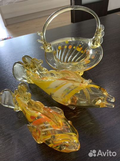 Конфетница СССР стекло