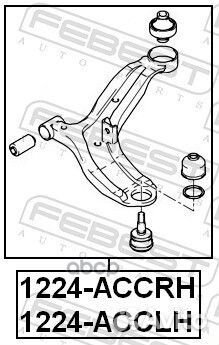 Рычаг нижний левый Hyundai Accent 00 1224accl