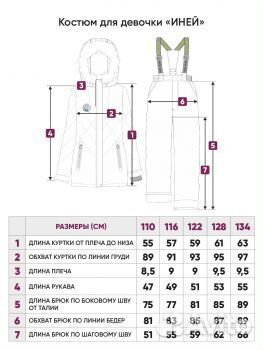UKIkids новый зимний костюм 128