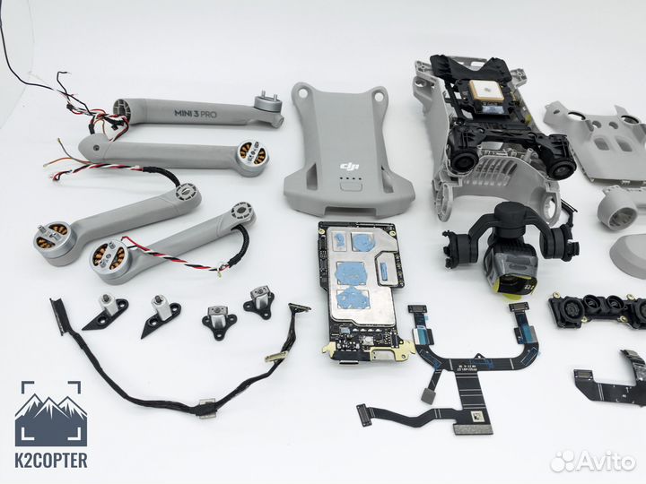 DJI Mavic mini 3 Pro корпус,лучи,подвес,шлейф