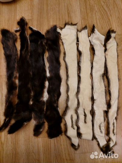 Куски меха новые-норка нутрия ягненок овчина