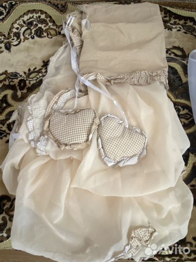 Бортики и балдахин на кроватку