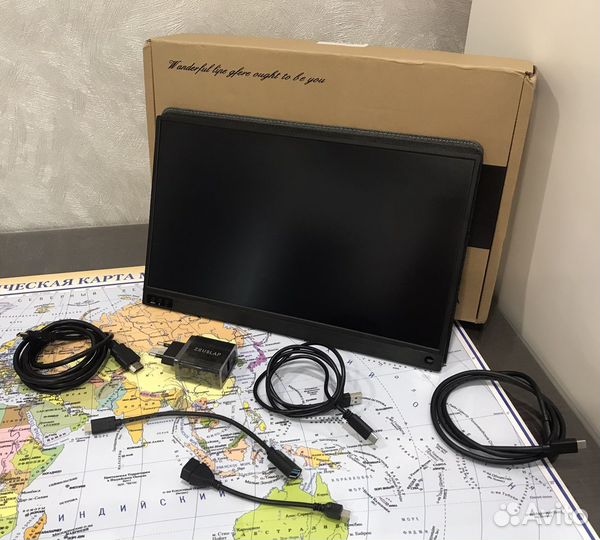 Портативный монитор Zeuslap 15.6'' Full HD