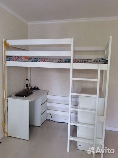 Кровать чердак, без стола и шкафчика)