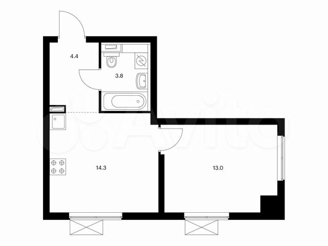 1-к. квартира, 35,5 м², 14/33 эт.
