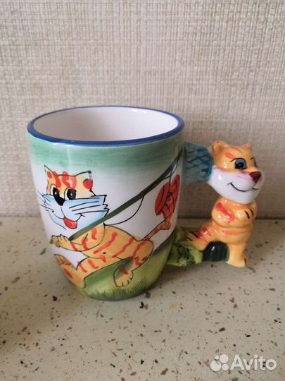 Кружка с ручкой Котик