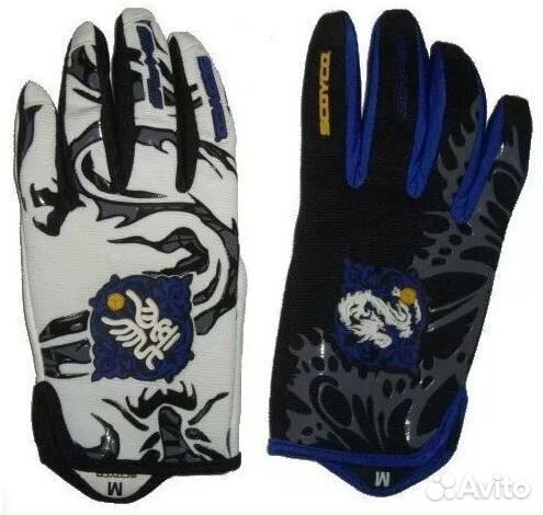 Перчатки Scoyco Mx46, цвет синий/белый