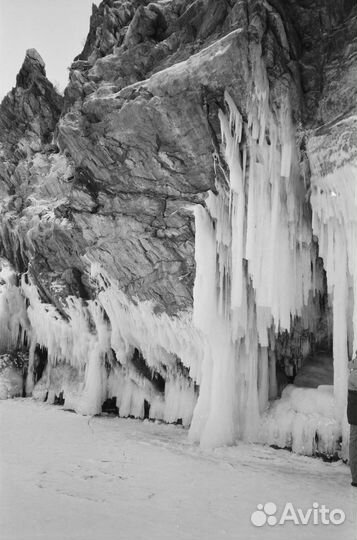 Авторские плёночные чб фотографии. Зимний Байкал