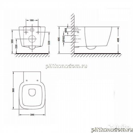 Gala Universal 11172 унитаз подвесной