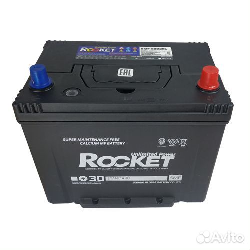 Аккумулятор Rocket 75 Ah Jis Ю.Корея для Sportage