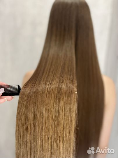 Кератиновое выпрямление волос