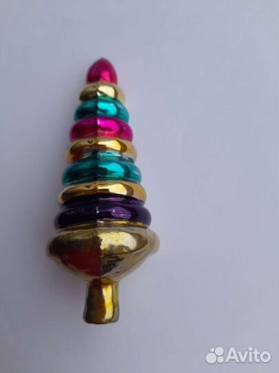 Елочная стеклянная игрушка СССР 