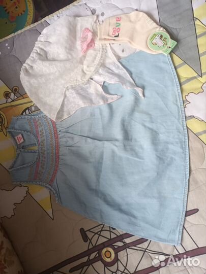 Детские вещи на девочку пакетом 74 86
