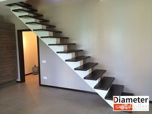 Практичная лестница с обивкой