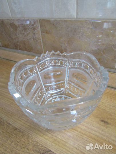 Салатник хрустальный