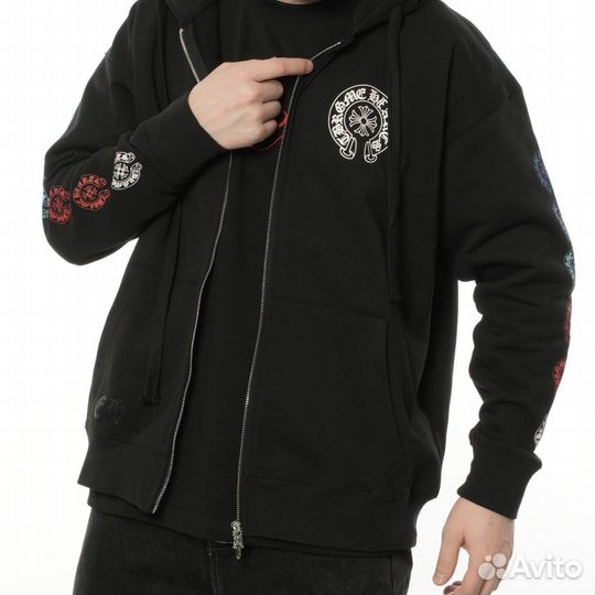 Зип худи chrome hearts