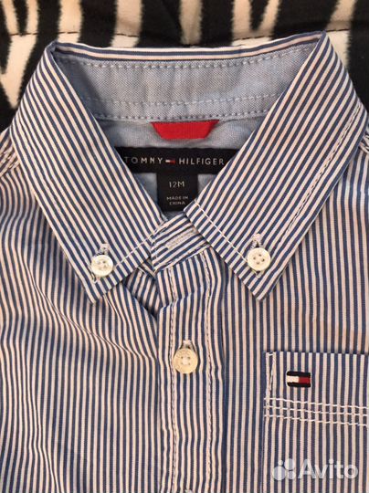 Tommy hilfiger рубашка для мальчика 6-12 m