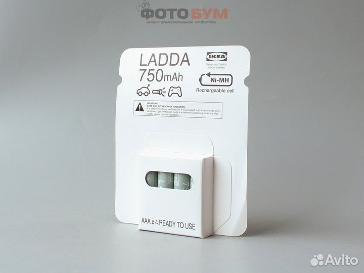 Аккумуляторы ladda AAA 750 mAh